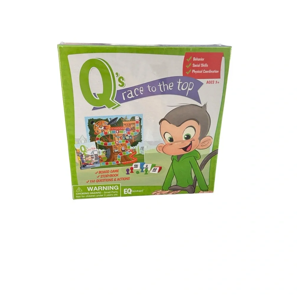 Q’s Race to the Top Board Game Educational Kids EQ Skills NEW Sealed